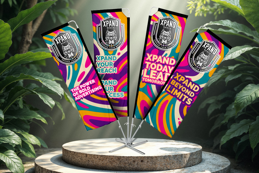 Telescopic Flag Fountains, Powerful way to maximize brand exposure