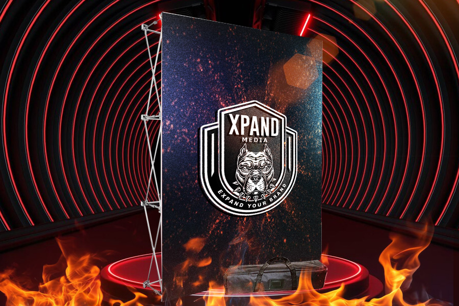 Branded Wall Banner with Carry Bag